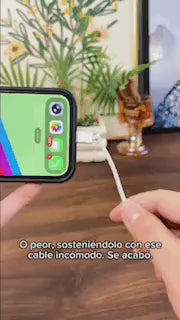 240w cable de ultra carga rapida con soporte integrado